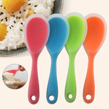 Cuchara de silicona para arroz, utensilio de cocina, cuchara para arroz, antiadherente/ecológica/resistente al calor. Sirve para arroz, puré de