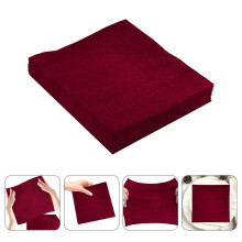 Red Paper Cocktail Napkins Elegant Disposable 20 Pcs