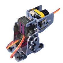 Verstelbare FPV PTZ-Standaard van Aluminiumlegering voor Vliegtuigmodelcamera PTZ-Robotaccessoire met Servo