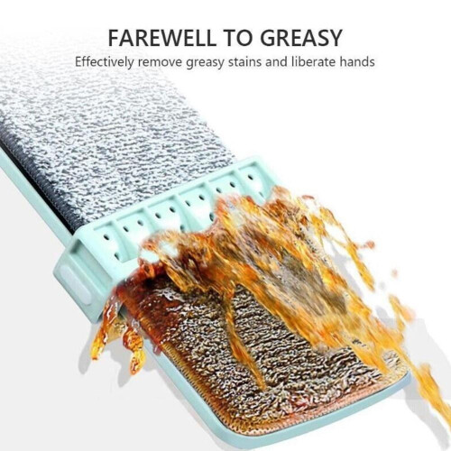Microfiber Flat Mop Hands Free Squeeze Cleaning Floor Washable Mop w1a 2