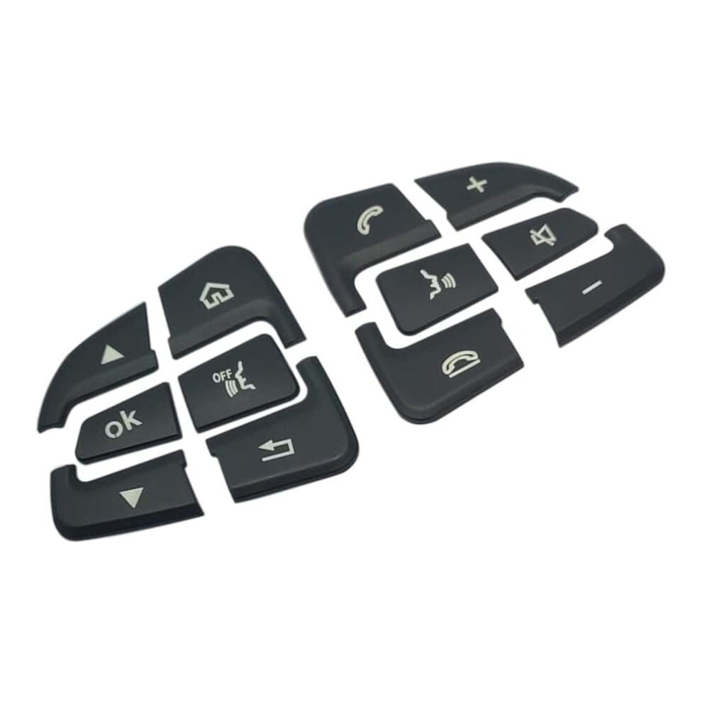 Steering Wheel Button Trim For Mercedes Benz Glc C Class W205 2015-2018 Black 9557311454844