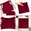 Red Paper Cocktail Napkins Elegant Disposable 20 Pcs 4