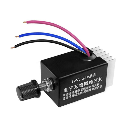 Διακόπτης ελεγκτή ταχύτητας κινητήρα DC12V/24V Αυτοκίνητο Φορτηγό Ανεμιστήρας 1