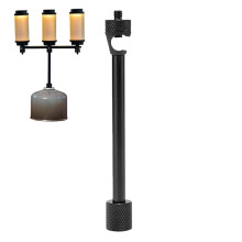Removable Camping Lantern Stand – Aluminum Alloy Tabletop Lamp Holder for Hiking, Picnic, Fishing, Backpacking, Patio & Balcony