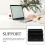 Laptop Stand Vertical Bracket 1 PC Black 3