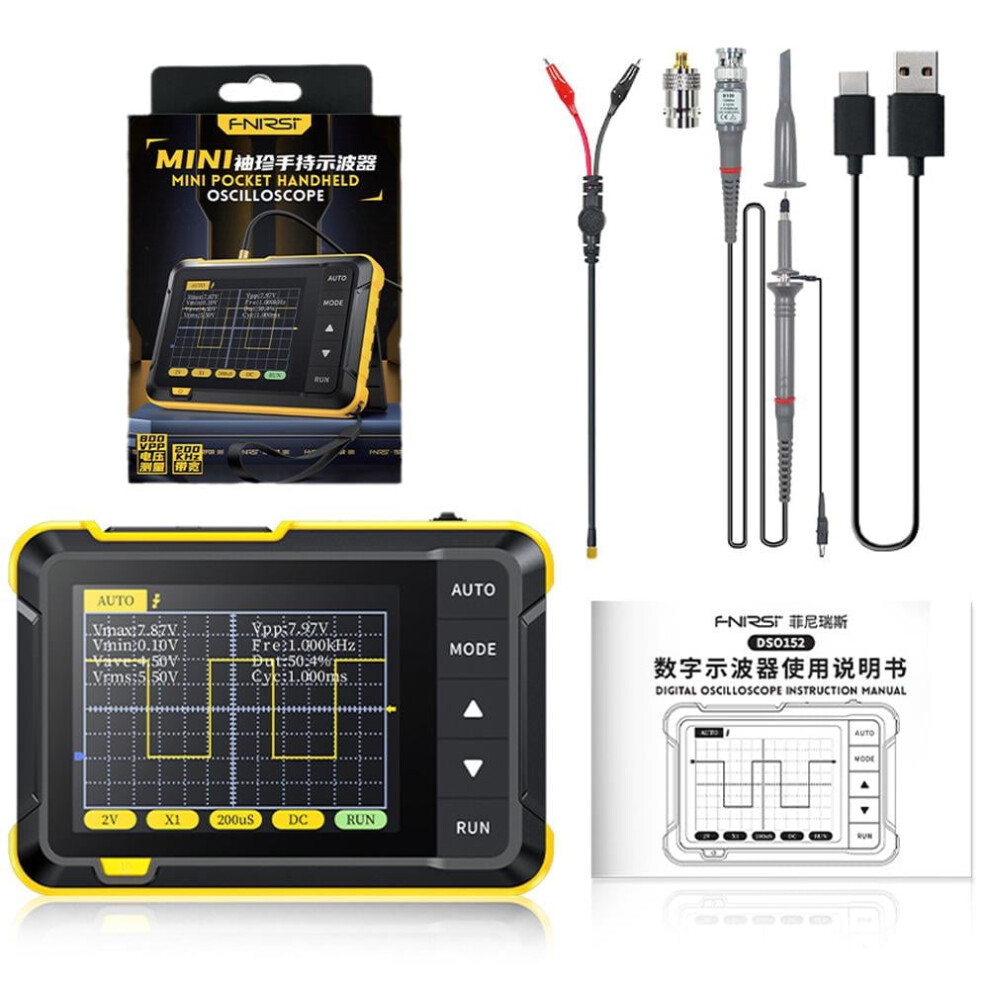 Dso 152 Handheld Digital Oscilloscope 200 Khz Light 9130661482080