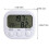 Higrômetro digital retangular (1 unidade) para ambientes internos com visor de temperatura. 2