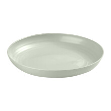 11" Round Plastic Dinner Plates – Reusable Wheat Straw, Dishwasher Safe, Compatible with Kitchen Use