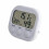 Higrômetro digital retangular (1 unidade) para ambientes internos com visor de temperatura. 8