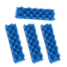 Blue Foam Filter Pads Replacement Compatible with Fluval 206, 207, 306, 307 Aquarium Bio Sponge (Pack of 4)