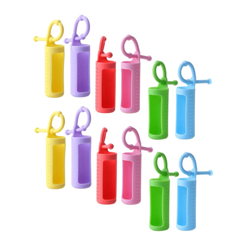 12 τεμάχια θήκη σιλικόνης από γυάλινο μπουκάλι, φορητή κορυφή ταξιδιού 2