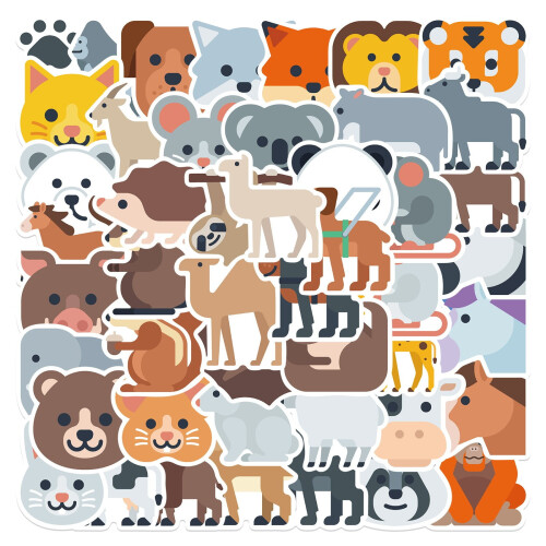 Kids Bedroom Stickers Cartoon Doodle Black Set