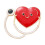 Creative Cartoon Heartbeat Red Shape Accessory Brooch 1