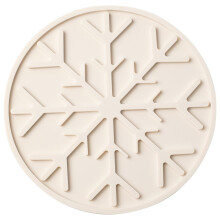 White Silicone Heat Resistant Pad Trivet Hot Pot Holder For Table And Countertop Protection 1 Piece 0.15 Pounds