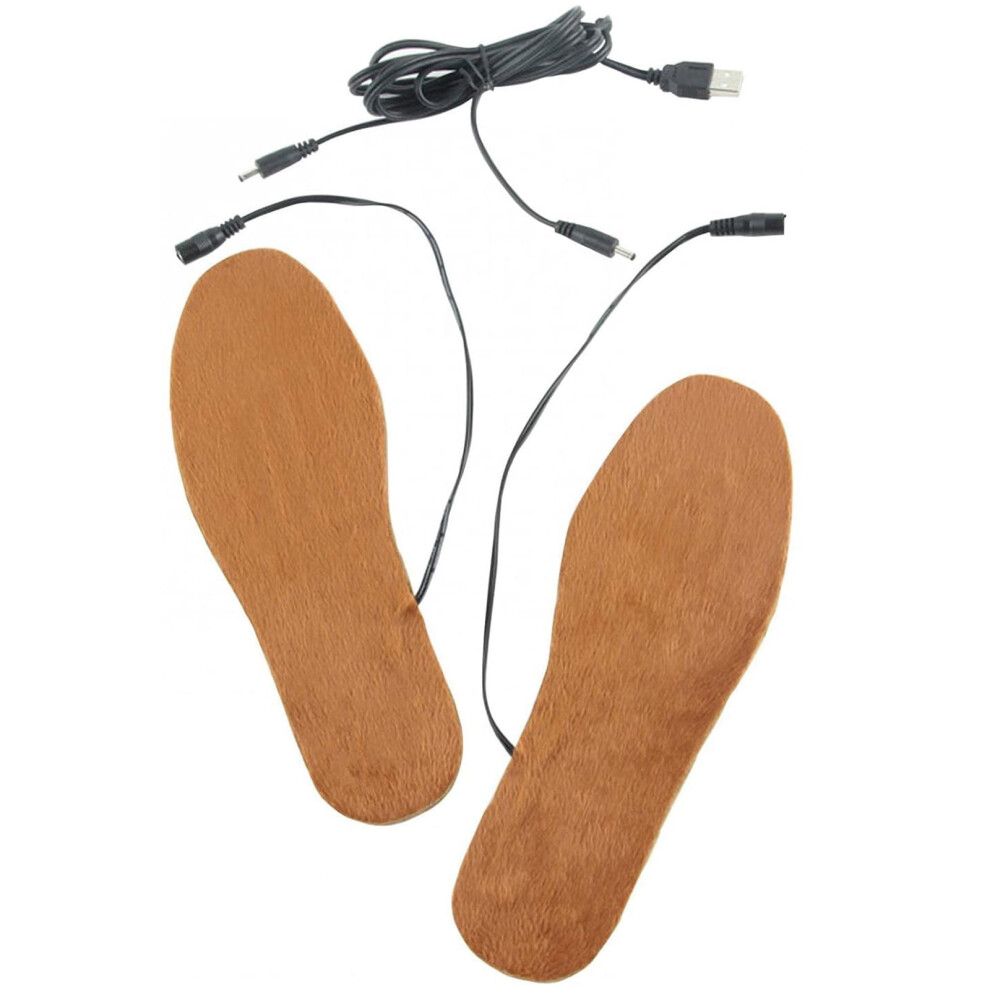Winter Sports Heated Insoles for Men and Women Adjustable USB Rechargeable Washable Shoes for Fishing Camping and Skiing Activities