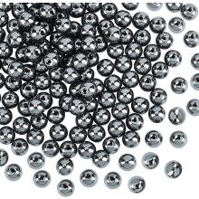 420 cuentas de hematita natural de 6 mm, hilos de piedras preciosas redondas negras para collares, pulseras, fabricación de joyas y manualidades.