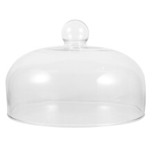 Cloche à gâteau en verre transparent HEMOTON1Pack pour protéger les aliments et éviter la poussière en cuisine