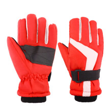 Kids Thermal Ski Gloves impregnated Windproof Reflective Design Anti-Slip Grip For Snow Play & Winter Sports (6-10 Years)