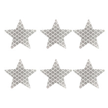6pcs Reflective Star Decals for Car Motorcycles Night Visibility Safety Stickers Enhanced Nighttime Safety Easy to Apply