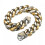 Pulseira masculina de aço inoxidável polido, modelo Curb Cuban Chain, de 7" a 11", ideal para presente - Pulseira de 10 polegadas - 13 mm - Prata e 1