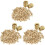 360Pcs M3X5.7-OD4.6 Thread Knurled Brass Threaded Heat Set Heat Resistant Insert Embedment Nut for 3D Printer 1