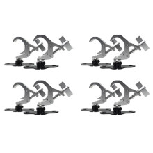 4Pair Aluminum Stage Light Hook Moving Light Truss Clip Safety Load 150KG for DJ Disco Stage Equipment(A)