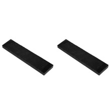2X Ebony Old Material Ebony Ukulele Guitar Violin Handle Instrument Material Blank DIY Instrument Accessories
