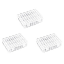 3X Kralen Organizer Box, 30 Stuks Kleine Doorzichtige Plastic Kralen Opbergcontainers voor Het Maken van Sieraden DIY Schroeven Zaden
