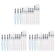 Water Color Brush Pen Set 36 Pcs Water Paint Brushes Refillable Watercolor Brush Pens for Student, Party, (36Pcs)