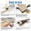 6 Piece Guitar Neck Pad, Made of Solid Maple, Protective Guitar Neck Pad for Bolt- Neck 6