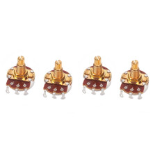 4 Stk. Gitarrenbass Lautstärkeregler Potentiometer Schalter A250K