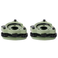 2X Three-Jaw Tribrach Without Optical Plummet for Total Station Prism Base Connector GPS RTK