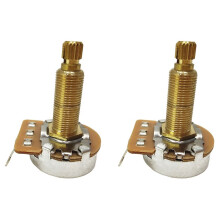 2X Potencjometr Splined Mały Potencjometr Elektryczny Gitara Basowa Efekt Wzmacniacz Tone Volume 28mm B500K