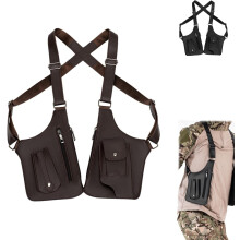 Verstellbare Lederschultertasche für Herren mit Diebstahlschutz