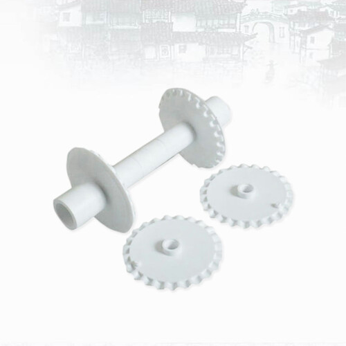 Fondant Cake Decoration Set White 6 Pieces 2