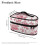 Sac de rangement en fer rose avec fermeture éclair et poignée 6
