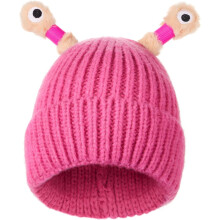 Leuchtende kleine Monster-Strickmütze, niedliche leuchtende Monster-Strickmütze für Partys, Halloween und winterliche Outdoor-Aktivitäten