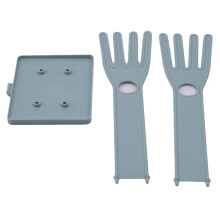Küchenhandschuhhalter & Abtropfgestell – Kunststoff-Spülbeckenständer für Handschuhe, Fäustlinge, Handtücher, Schwämme, kompatibel mit den