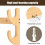 Wooden Wall-Mount Bow Rack for Recurve Compound Longbow 7