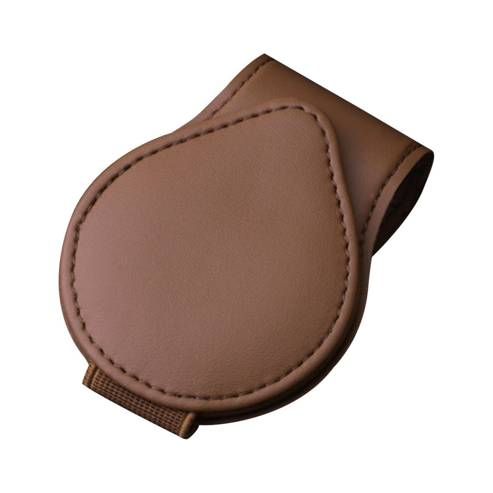 Magnetic Car Visor Sunglass Holder Â Leather Clip With Steel Frame, Universal For Sun Visor, 4.5X9cm, Holds Sunglasses & Small Items 9358459400225