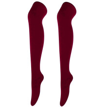 Thigh High Stockings 1 Pairs Women's Fashion Solid Color Over The Knee Long Socks Long Socks for Women Thigh High Socks for Women Red