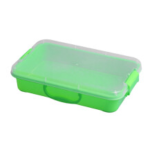 Portable Multicolor Sandbox Containers with Lid, Stackable