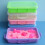 Portable Multicolor Sandbox Containers with Lid, Stackable 4
