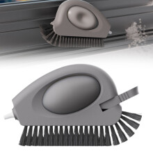 2-in-1 Window Track Cleaner with Hidden Scraper & Press-Activated Air Blower for Seals, Gaps – Compatible with Standard Tracks