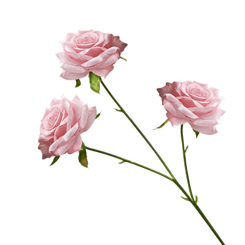 Artificial Heart Flowers Outdoor Decor 24 pcs