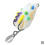 Mini Frog Soft Bait 35 mm Leurre de pêche bionique double 7