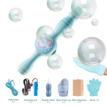 Colorful Smoke Bubbles Machine with Elastic Fog Wand 1pc