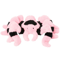 Araignée en peluche tarentule Valentine rose et noire 42 cm