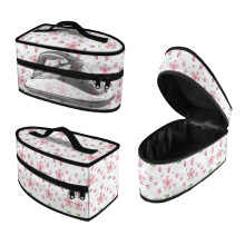 Étui de rangement pour fer à repasser portable à motif cerisier, en polyester, accessoires de voyage pour fer à vapeur, sac uniquement.