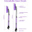 Snow Brush and Ice Scraper 44 inch Extendable Purple 6